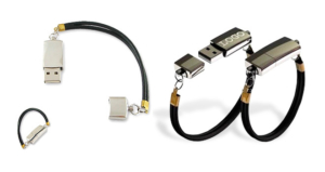 pen drive bracciale USB cod 9, personalizzabile sulla parte in metallo