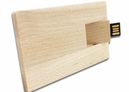 pen drive biglietto da visita in legno